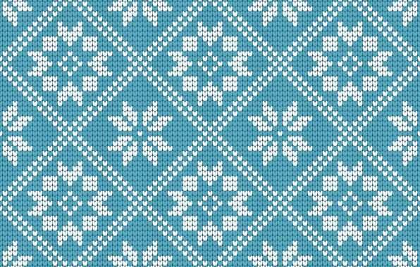 Картинка зима, снежинки, фон, голубой, узор, Рождество, Christmas, blue