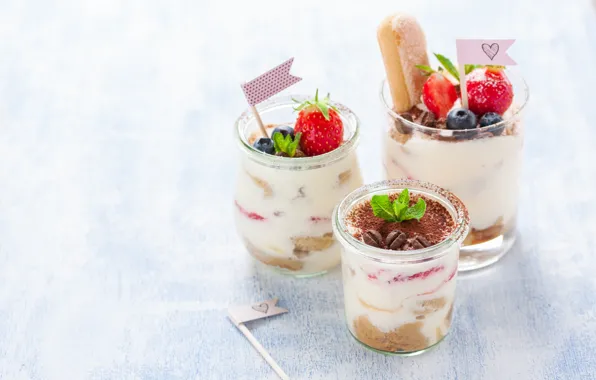 Ягоды, черника, клубника, chocolate, sweet, dessert, coffe, tiramisu