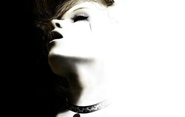 Картинка девушка, лицо, темное, слеза, светлое, Silent Hill 2