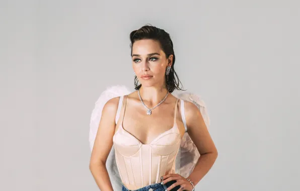 Украшения, ресницы, актриса, Emilia Clarke, Эмилия Кларк, взглад