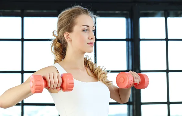 Картинка woman, young, gym, training