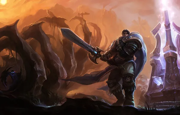 Картинка League of Legends, dominion, nocturne, Garen