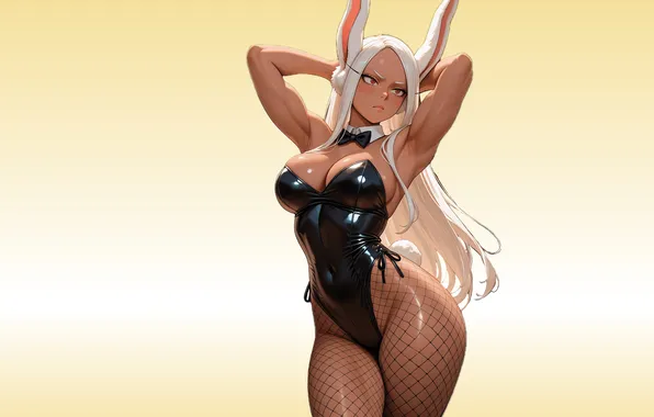 Girl, hot, sexy, muscle, anime, brown, pretty, babe
