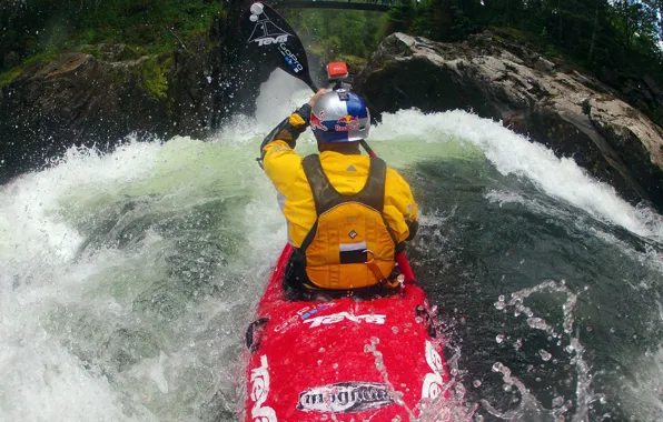 Water, redbull, kanoe, go pro