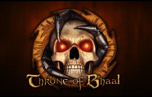 Skull, eyes, Throne of Bhaal