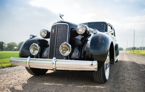 Ретро, Cadillac, вид, Imperial, 1937, passenger