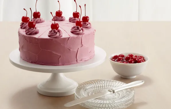 Картинка вишня, еда, торт, пирожное, cake, десерт, food, сладкое