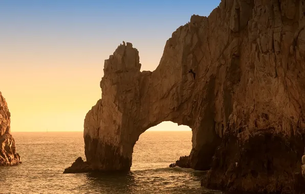 Море, океан, скалы, арка, Cabo San Lucas, Los Cabos