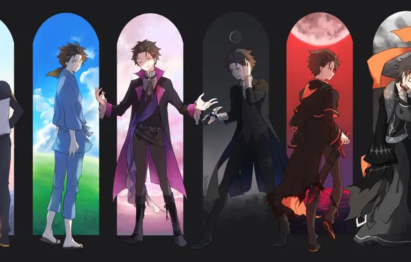 Арт, парень, Субару, Re: Zero Kara Hajimeru Isekai Seikatsu