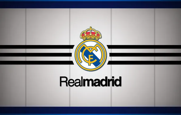 Logo, white, emblem, minimalism, background, football, soccer, Spain
