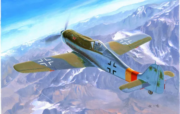 Германия, истребитель, вермахт, люфтваффе, Focke-Wulf, высотный перехватчик, Birdy Chang, Fw 190D-9