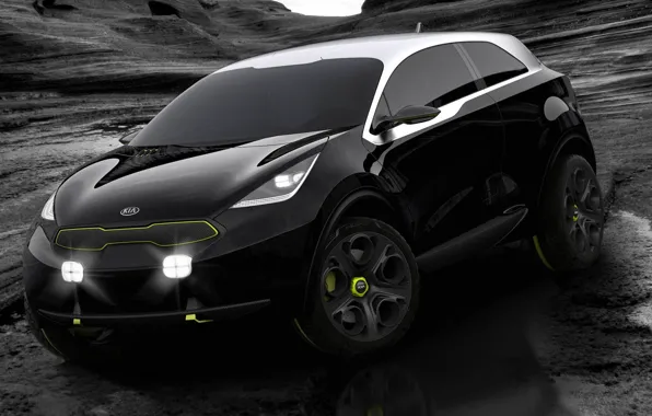 Concept, Black, Kia, (2016), Niro