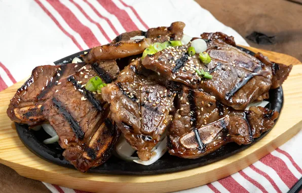 Картинка beef, short ribs, Kalbi, Korean style