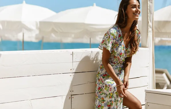 Girl, eyes, smile, model, beauty, lips, face, hair