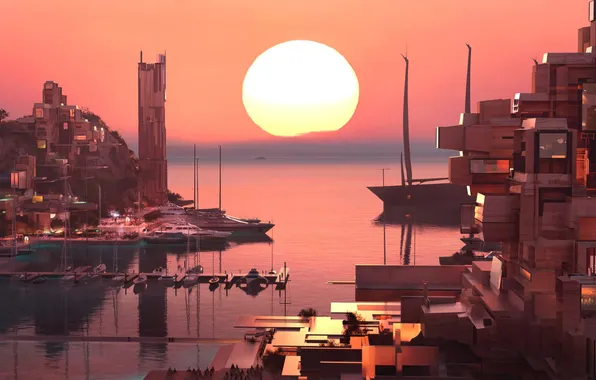 Town, yachting, coastal, neom, saudi arabia, norlana, gulf aqaba