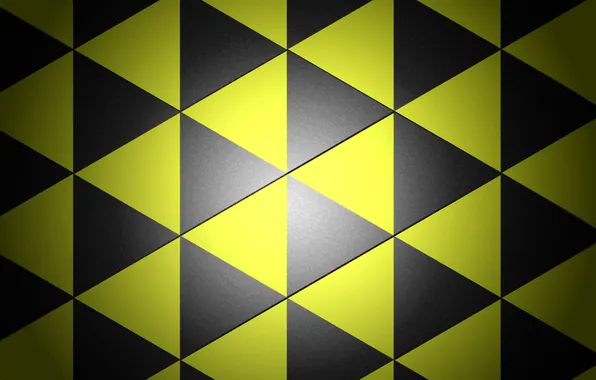 Картинка фон, треугольники, желтые, черные