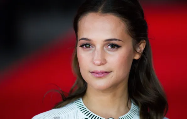 Лицо, актриса, брюнетка, Швеция, Алисия Викандер, Alicia Vikander
