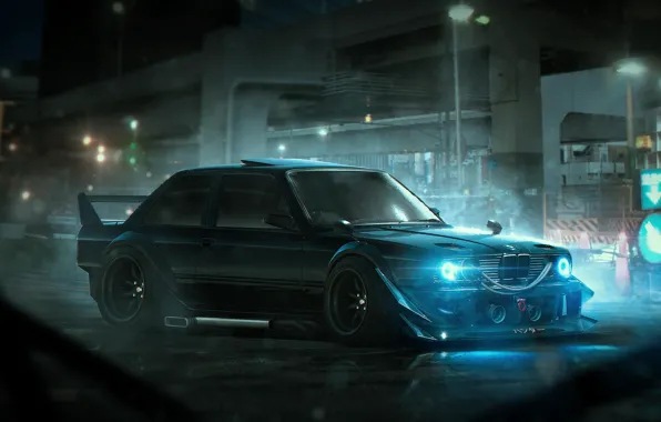 Картинка BMW, Tuning, Future, E30, Rendering, by Khyzyl Saleem