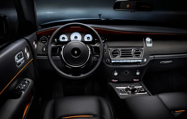 Car, Rolls Royce, Rolls Royce Dawn Black Badge, Steering wheel