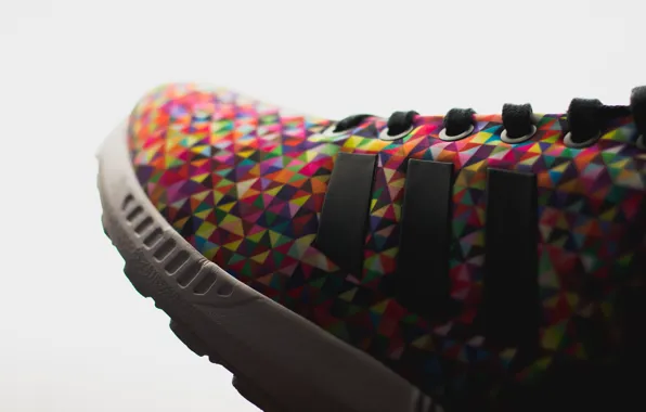 Картинка цвета, кроссовки, шнурки, adidas ZX Flux, Multi Color