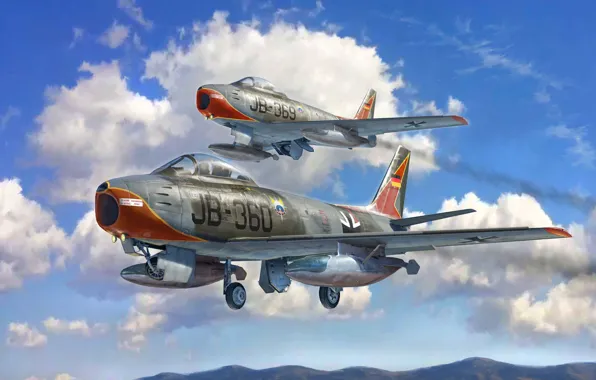 Германия, истребитель, Бундесвер, Gianluca Capaldo, F-86E Sabre