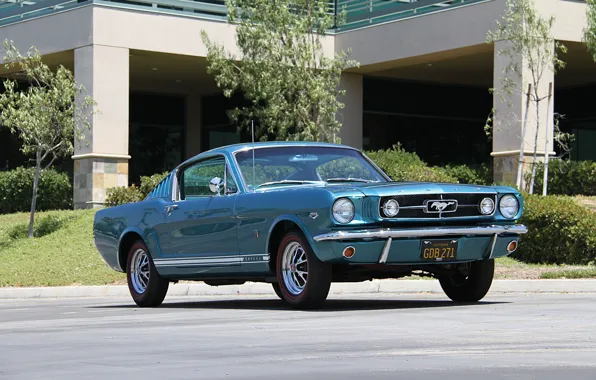 Mustang, Ford, front view, Ford Mustang GT Fastback