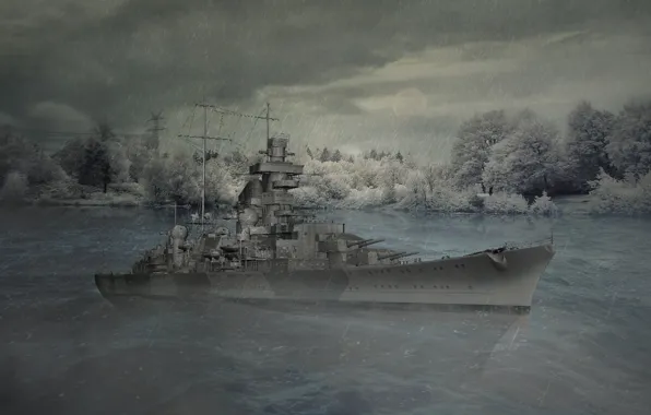 German, Water, War, Cruiser, Warship, Prinz, Eugen