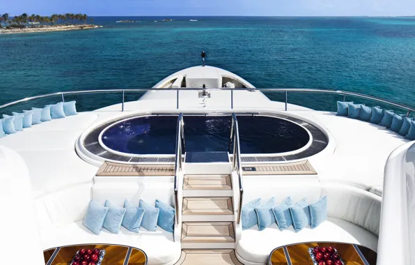 Картинка стиль, бассейн, яхта, палуба, люкс, luxury mega motor yacht