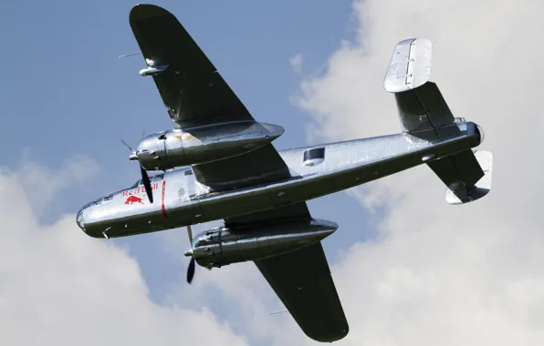 Полет, бомбардировщик, B-25J, Mitchell, Flying Bulls