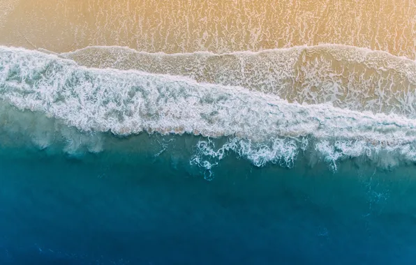 Картинка песок, море, волны, пляж, вода, берег, побережье, Флорида
