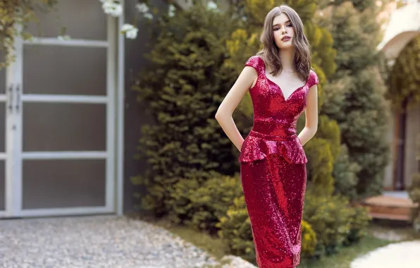 Dress, woman, young, beautiful, model, long-haired