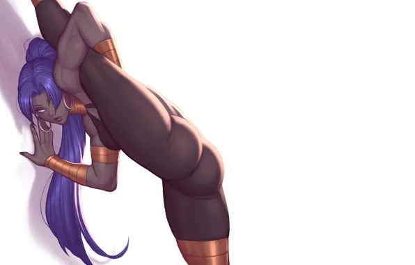 Girl, hot, sexy, bleach, stretch, anime, butt, babe