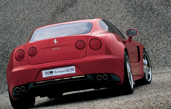 Ferrari, wallpapers, 2005, pictures, by Giorgetto Giugiaro, Красивое красное, Tokyo Motor Show, Ferrari GG50