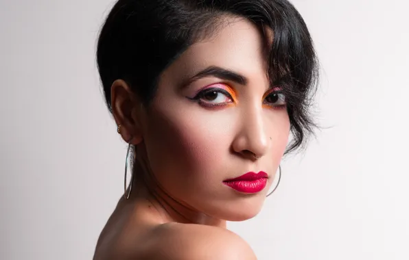 Girl, Model, Eyes, Colors, Skin, Face, Lips, pearcing