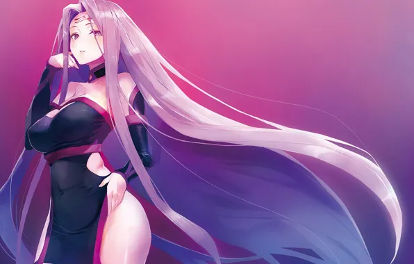 Девушка, фон, Судьба ночь схватки, Fate / Stay Night