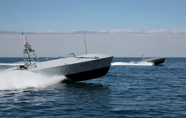 USA, sea, drone, U.S. Navy, Trident Warrior, Fleet-class, CUSV, Common Unmanned Surface Vessel