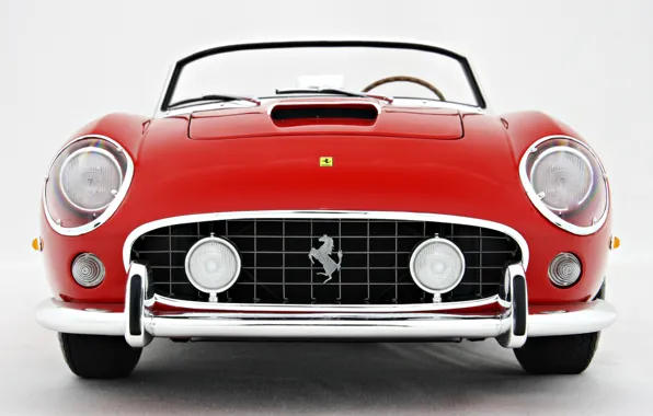 Красный, логотип, Ретро, Капот, Ferrari, 250, Моделька