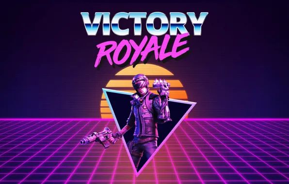 Фон, Art, Synth, Retrowave, Battle Royale, Synthwave, New Retro Wave, Futuresynth