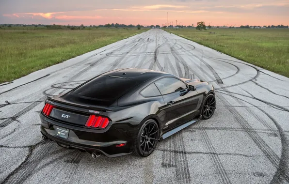 Mustang, Ford, black, Hennessey, Hennessey Ford Mustang GT