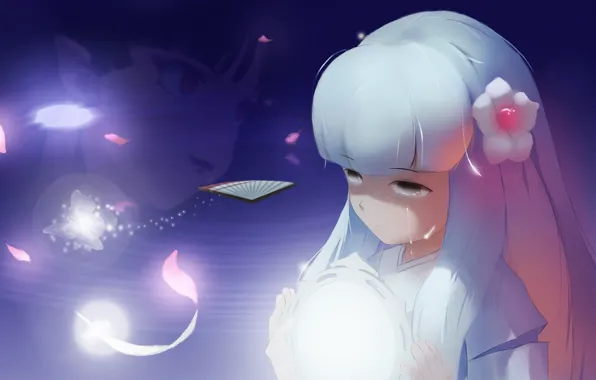 Цветы, девочка, Inuyasha, Инуяша