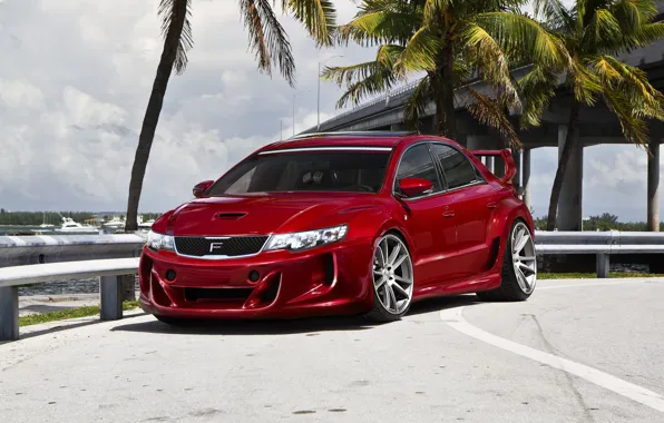 Тюнинг, красная, kia, кия, cerato