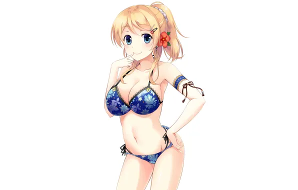 Girl, sexy, cleavage, long hair, boobs, anime, beautiful, pretty