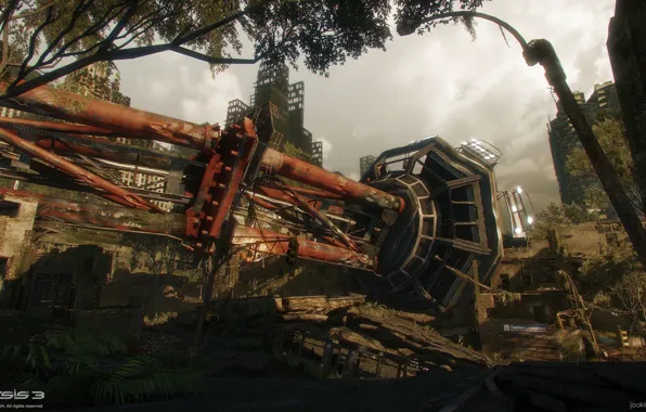 Город, сооружение, разрушения, Crysis 3 MP, Hells Kitchen