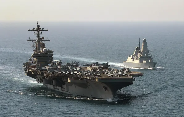 Картинка море, оружие, USS George HW Bush