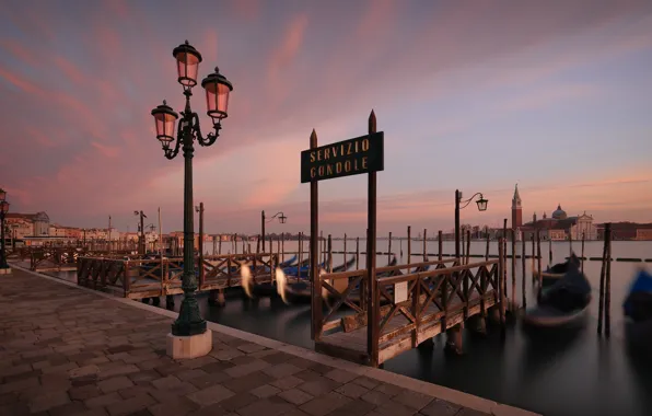 Piazza San Marco, гондолы, Venice, Италия, Гранд-канал, Площадь Святого Марка, Grand Canal, St Mark's Square