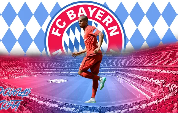 Wallpaper, sport, stadium, football, player, FC Bayern Munchen, Allianz Arena, Douglas Costa