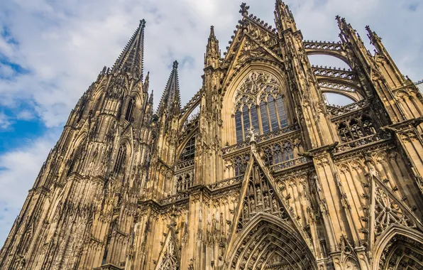 Картинка cathedral, gothic, germany, german, building, church, religion, cologne
