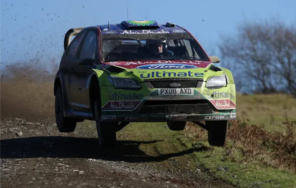Dirt, ford, rally, jump, wrc, 2009, focus, JM Latvala