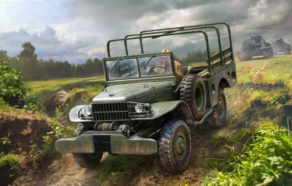 Внедорожник, США, СССР, ленд-лиз, Владимир Нартов, Dodge WC-52