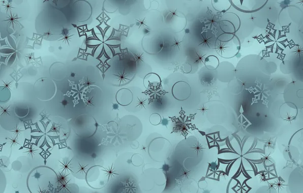 Картинка круги, снежинки, фон, обои, текстура, digital, snowflakes, wallpaper-1920x1200